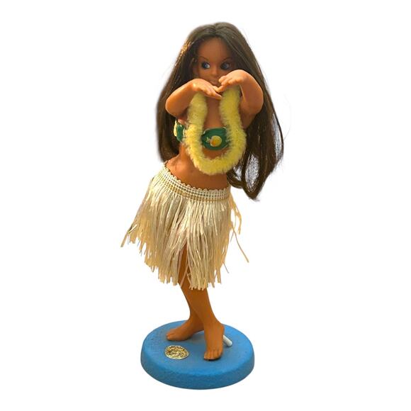 Vintage Aloha Hawaii Hula Girl 11 inch tall Statue Figurine - Picture 8 of 8